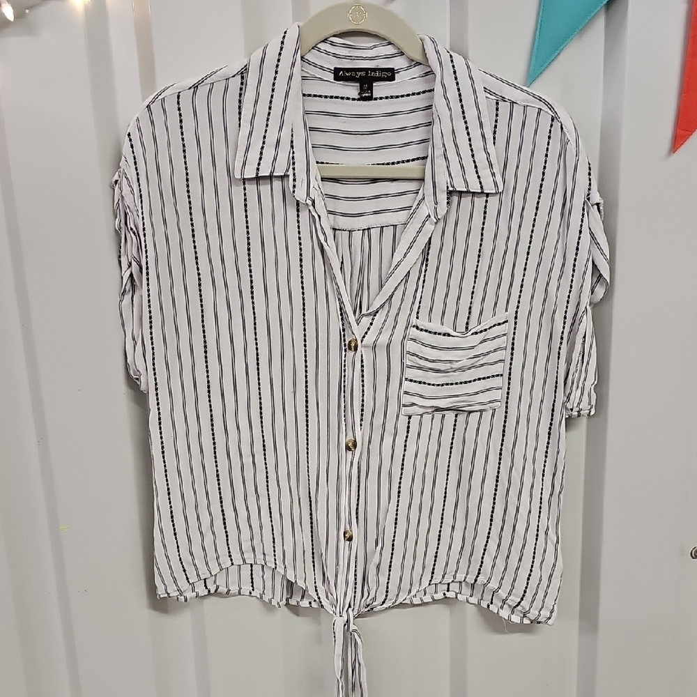 Striped Button Down Shirt